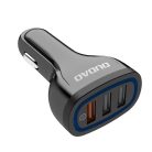 Dudao univerzális autós töltő 3xUSB gyorstöltéssel 3.0 QC3.0 2.4A 18W fehér
