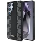 Samsung Galaxy S25 Ultra Fekete DKNY Bőr Kockás Minta MagSafe tok