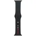 Audi Sport piros logós szilikon óraszíj Apple Watch 40 / 41 / 42 mm - fekete