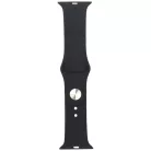 Audi Sport piros logós szilikon óraszíj Apple Watch 40 / 41 / 42 mm - fekete