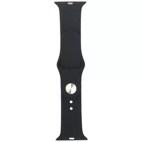 Audi Sport piros logós szilikon óraszíj Apple Watch 40 / 41 / 42 mm - fekete