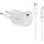 Yenkee VOLT YAC G35WH 35W GaN hálózati töltő szett USB-C/USB-C kábellel, fehér