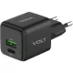 Yenkee YAC G38 VOLT GaN USB-C és USB-A hálózati töltő 20 W fekete