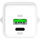 YENKEE YAC G38 VOLT GaN hálózati gyorstöltő USB-A + USB-C, 20 W