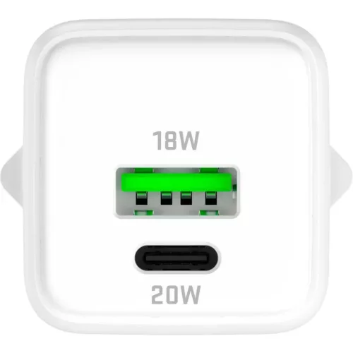 YENKEE YAC G38 VOLT GaN hálózati gyorstöltő USB-A + USB-C, 20 W