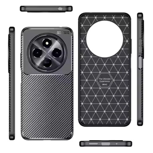Techsuit - CarbonFiber - Samsung Galaxy S25 Edge - Fekete tok