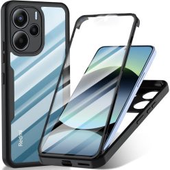   Techsuit - ColorVerse 360 sorozat + Képernyővédő - Xiaomi Redmi Note 14 4G (164,84 x 78,15 x 8,16mm) - Fekete tok