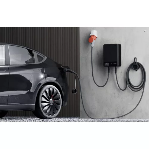 DEPOW deWB22B10A_DL 22 kW-os fali elektromosautó-töltő, 10 m-es kábellel