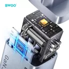 BWOO BO-CDA237 30 W-os GaN hálózati töltő USB-C és USB-A csatlakozóval, szürke