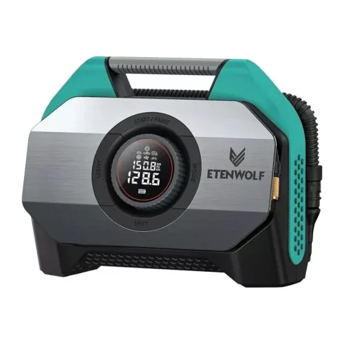 Etenwolf S6 (Vortex S6) kék autós kompresszor, 11,03 bar, 19 200 mAh
