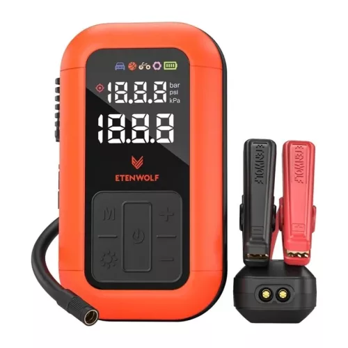 ETENWOLF X6 Pro vezeték nélküli autós légkompresszor, 11,03 bar, 8000 mAh