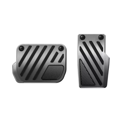 Spigen Performance Line Design TO200P ezüst, domború, csúszásmentes pedálborítások Tesla 3, Y (Juniper) és Y L modellekhez