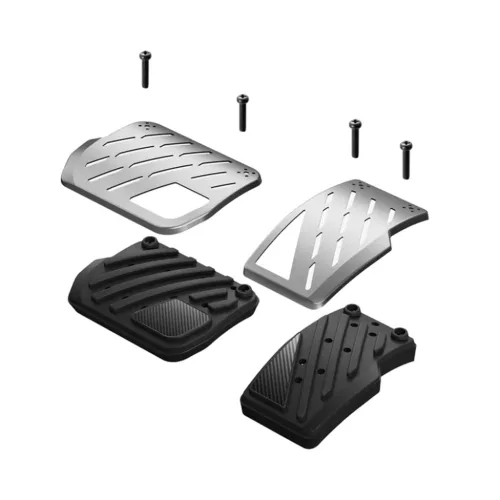 Spigen Performance Line Design TO200P ezüst, domború, csúszásmentes pedálborítások Tesla 3, Y (Juniper) és Y L modellekhez
