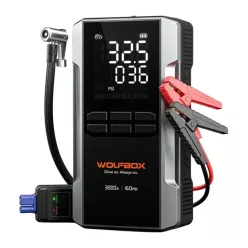   WOLFBOX MegaVolt 16 Air indítóakkumulátor és légkompresszor, 16 000 mAh, 3000 A
