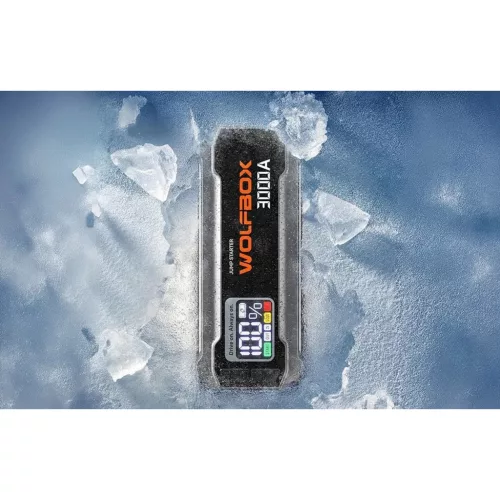 WOLFBOX MegaVolt 16 hordozható indítókészülék, 16 000 mAh, 3000 A