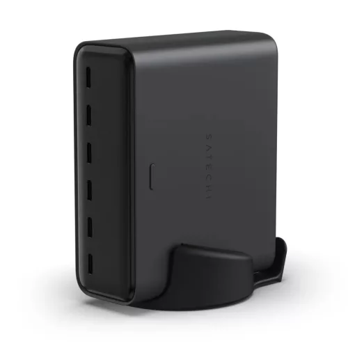 Satechi ChargeView 240 W asztali töltő (6×USB-C) - asztrofekete (ST-C6CV240C-EU)