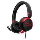 HyperX Cloud Mini Kids vezetékes, mikrofonos gyermek fejhallgató, 3,5 mm-es jack, fekete