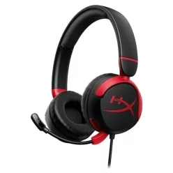   HyperX Cloud Mini Kids vezetékes, mikrofonos gyermek fejhallgató, 3,5 mm-es jack, fekete