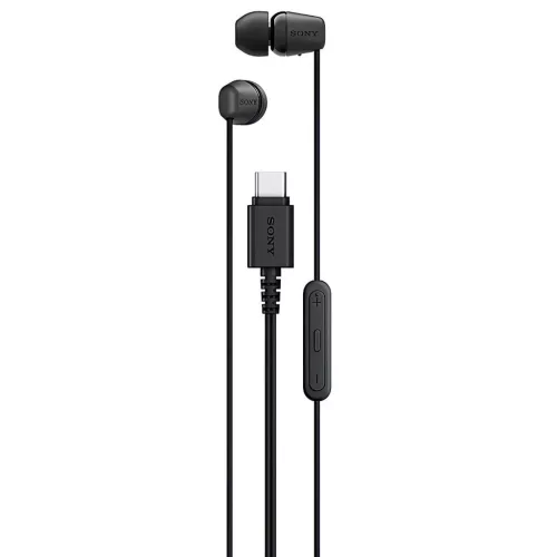 SONY EX15C vezetékes USB-C fülhallgató, fekete 1.2m