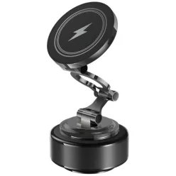   Beline Vacuum Charging Holder mágneses autós telefontartó 15 W-os vezeték nélküli töltéssel, fekete
