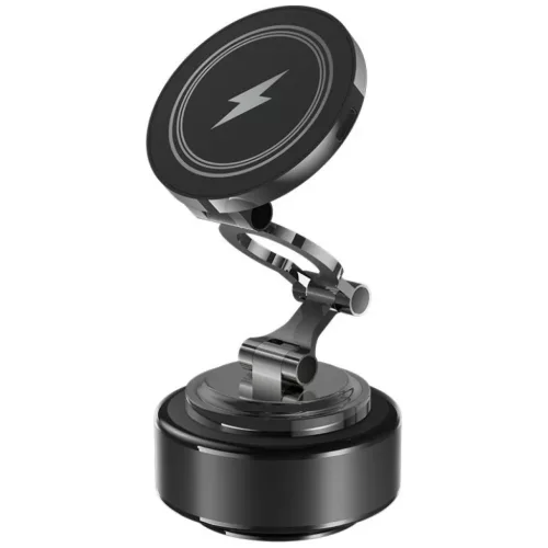 Beline Vacuum Charging Holder mágneses autós telefontartó 15 W-os vezeték nélküli töltéssel, fekete