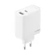 Oppo VCB8OAEH 80 W-os USB-A és USB-C hálózati töltő, fehér