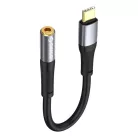 Orico AXC-02 USB-C–3,5 mm-es jack átalakítókábel, 20 cm, fekete