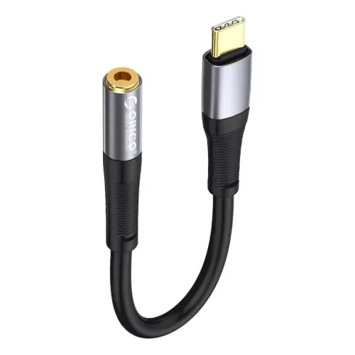 Orico AXC-02 USB-C–3,5 mm-es jack átalakítókábel, 20 cm, fekete