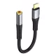 Orico AXC-02 USB-C–3,5 mm-es jack átalakítókábel, 20 cm, fekete