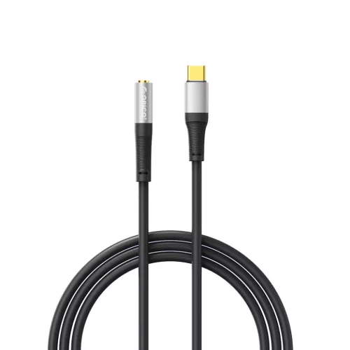 Orico AXC-02 USB-C–3,5 mm-es jack audioadapter, 50 cm, fekete