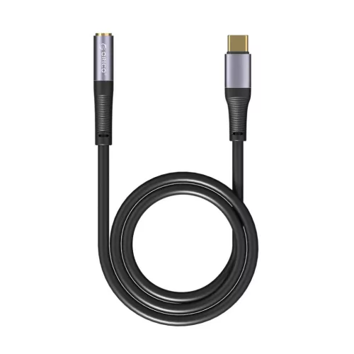 Orico AXC USB-C – 3,5 mm-es jack audiokábel, 1 m, fekete