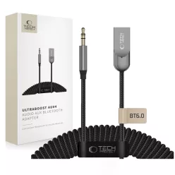   Tech-Protect Ultraboost AU04 Bluetooth 6.0 AUX hangadapter, szürke