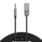 Tech-Protect Ultraboost AU04 Bluetooth 6.0 AUX hangadapter, szürke