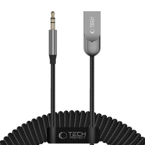 Tech-Protect Ultraboost AU04 Bluetooth 6.0 AUX hangadapter, szürke