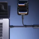 Baseus Flash 4 2in1 USB-C–2 × USB-C töltőkábel, 140 W, 1,5 m, fekete (E0426X00)