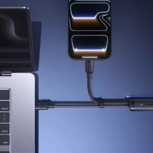 Baseus Flash 4 2in1 USB-C–2 × USB-C töltőkábel, 140 W, 1,5 m, fekete (E0426X00)
