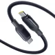 Baseus PicoGo II USB-C–USB-C töltő- és adatkábel, 240 W, 1 m, fekete (E0423300)