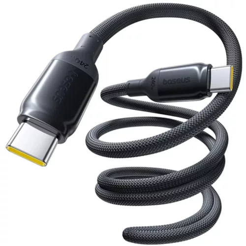 Baseus PicoGo II USB-C–USB-C töltő- és adatkábel, 240 W, 1 m, fekete (E0423300)