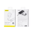 FONENG MAX40-EU GaN PD 60 W-os hálózati töltő USB-C–USB-C kábellel, fehér
