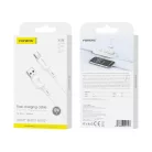FONENG XS16 USB-C kábel, 3 A, 1 m, fehér