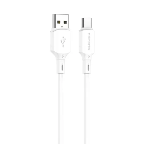 FONENG XS16 USB-C kábel, 3 A, 1 m, fehér