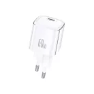 FONENG MAX40-EU GaN PD 60 W-os hálózati töltő, USB-C, fehér