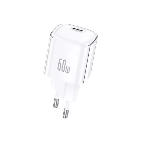 FONENG MAX40-EU GaN PD 60 W-os hálózati töltő, USB-C, fehér