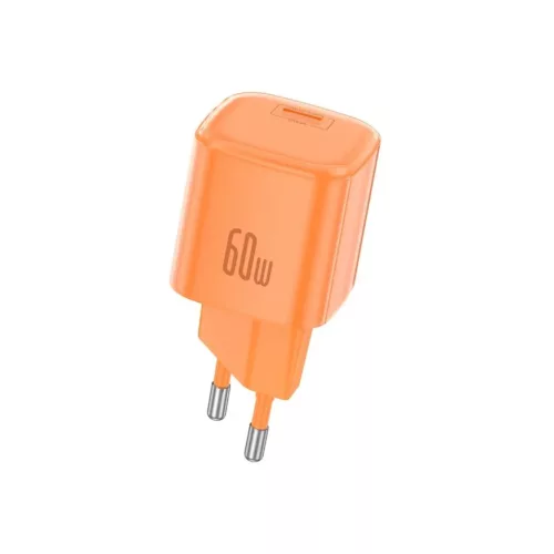 FONENG MAX40-EU GaN PD fali töltő, 60 W, 1 USB-C csatlakozó, narancssárga