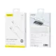 FONENG XS16 USB-C–USB-C kábel, PD 60 W, 1 m, fehér