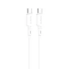 FONENG XS16 USB-C–USB-C kábel, PD 60 W, 1 m, fehér
