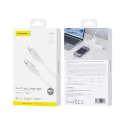 FONENG X126 USB-C–Lightning kábel, 27 W, 1,2 m, fehér