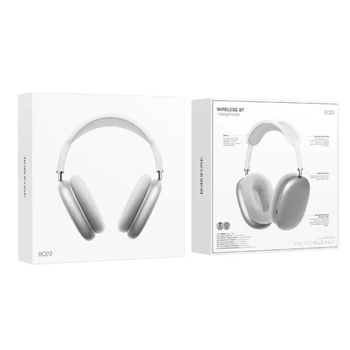 Borofone BO22 Elegant Bluetooth-fejhallgató, szürke