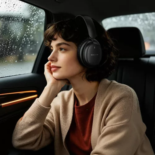 Borofone BO39 Melotide Bluetooth-fejhallgató, fekete