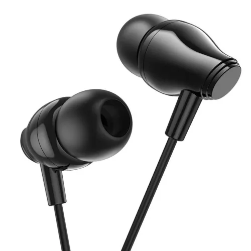 Borofone BM61 Wanderer vezetékes USB-C fülhallgató mikrofonnal, fekete